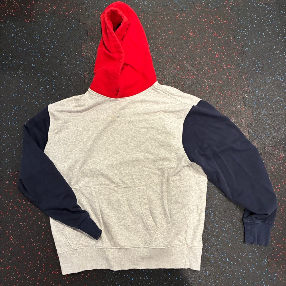 Gray red and navy sweatshirt large
